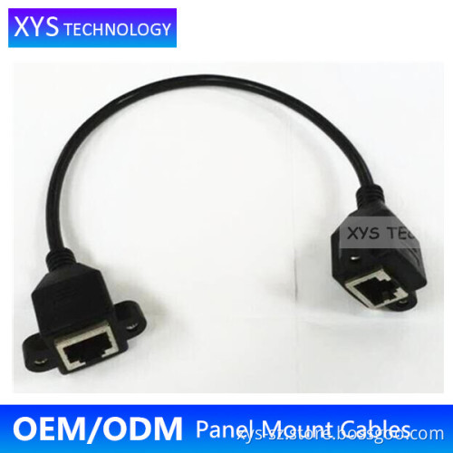 Alibaba Supplier Cat5e Network Cable RJ45 female to female Panel Mount/